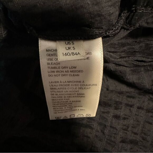 Free‎ People Alicia Top in Black Size Small Oversized Balloon Sleeve - Picture 8 of 16